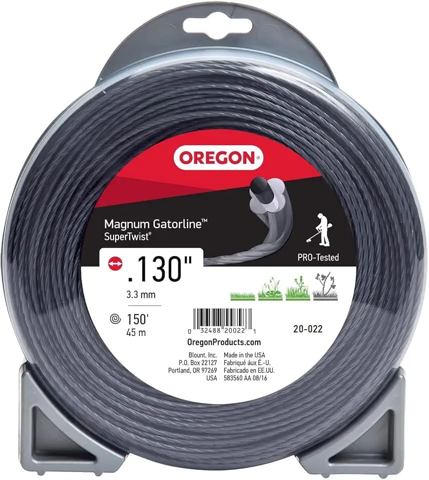 Oregon Magnum Gatorline 130 Trimmer Line Heavy Duty, .130" x 150-Foot