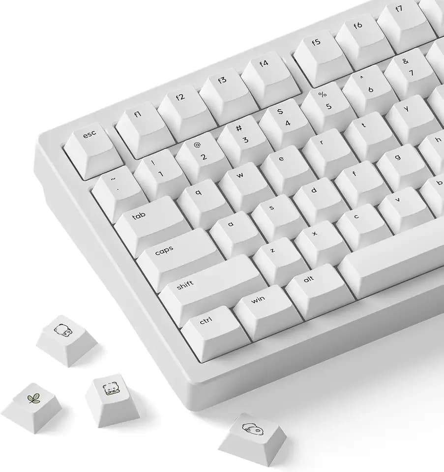 dokodoko Panda Keycaps - PBT, Cherry Profile for Mechanical Keyboards
