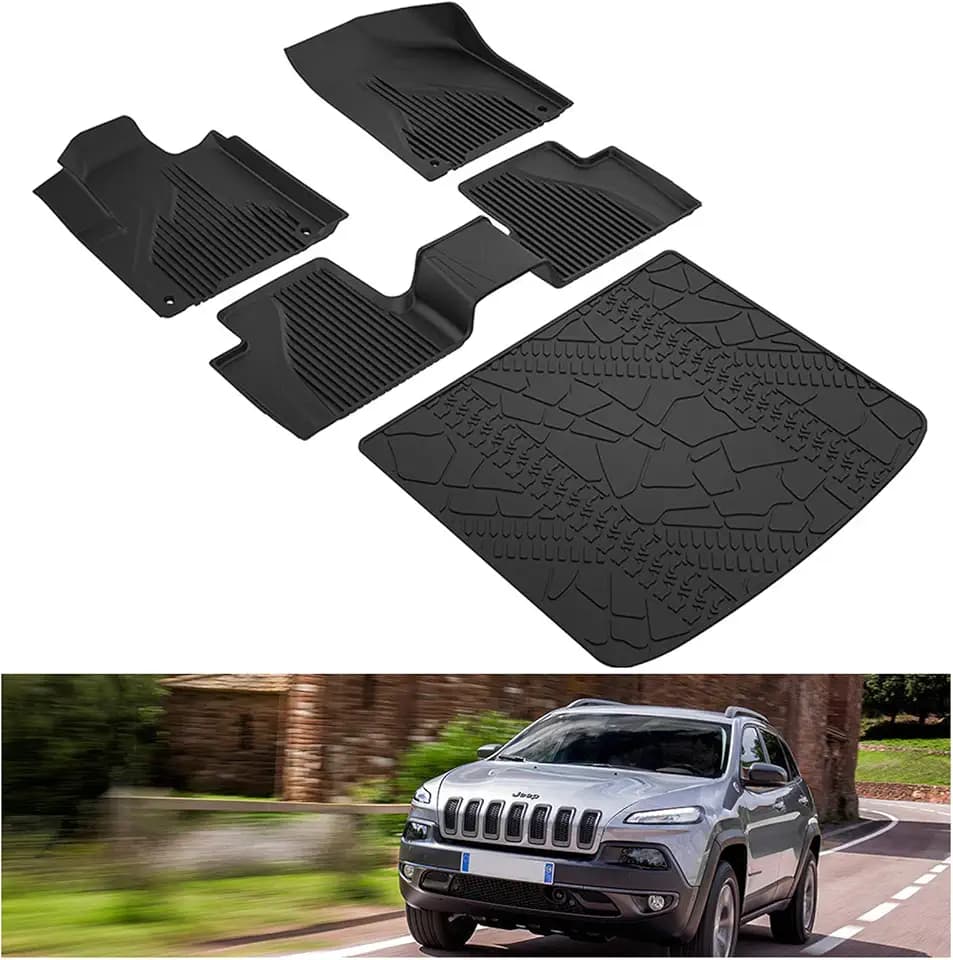 Kiwi Master Floor Mats & Cargo Mat for 2014-2023 Jeep Cherokee