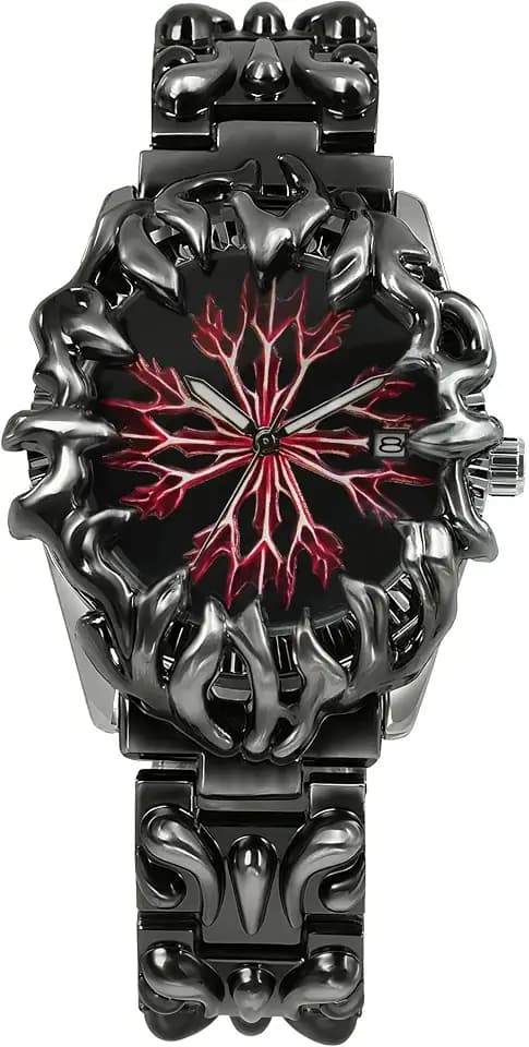BARAMON Men's Gothic Watch, Quartz Analog Steampunk Vintage