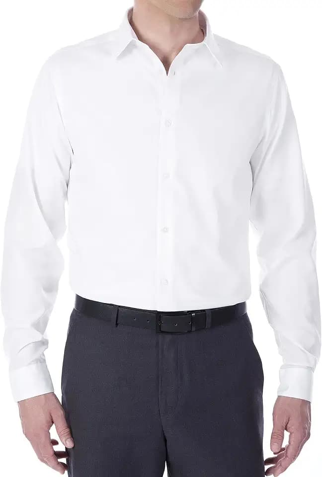 Calvin Klein Men's Slim Fit Non-Iron Herringbone Dress Shirt