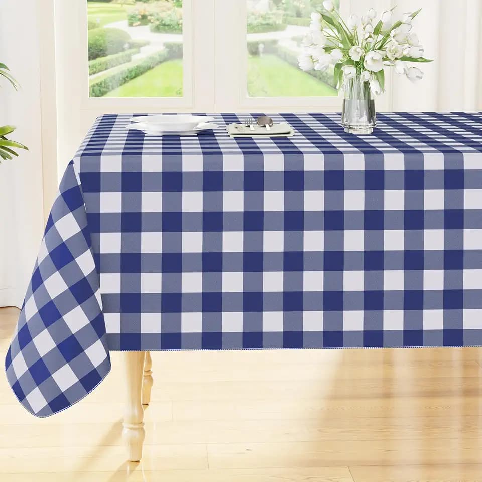 Smiry Halloween Table Cloth, Flannel Backed Vinyl Tablecloth, 60"x60"