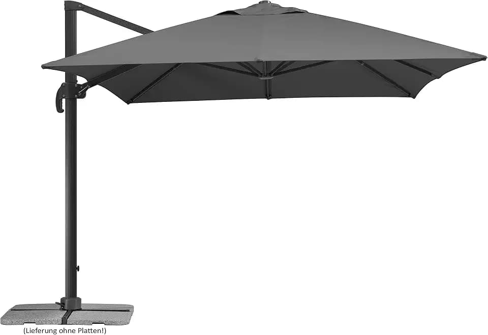 Schneider Sonnenschirm RHODOS GRANDE ca. 400 x 300 cm anthrazit, Anthracite