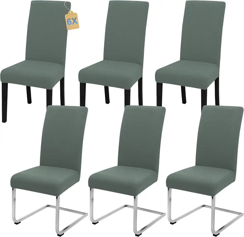 Stuhlhussen 6 Stück Stretch Stuhlbezug Schwingstuhl Esszimmer