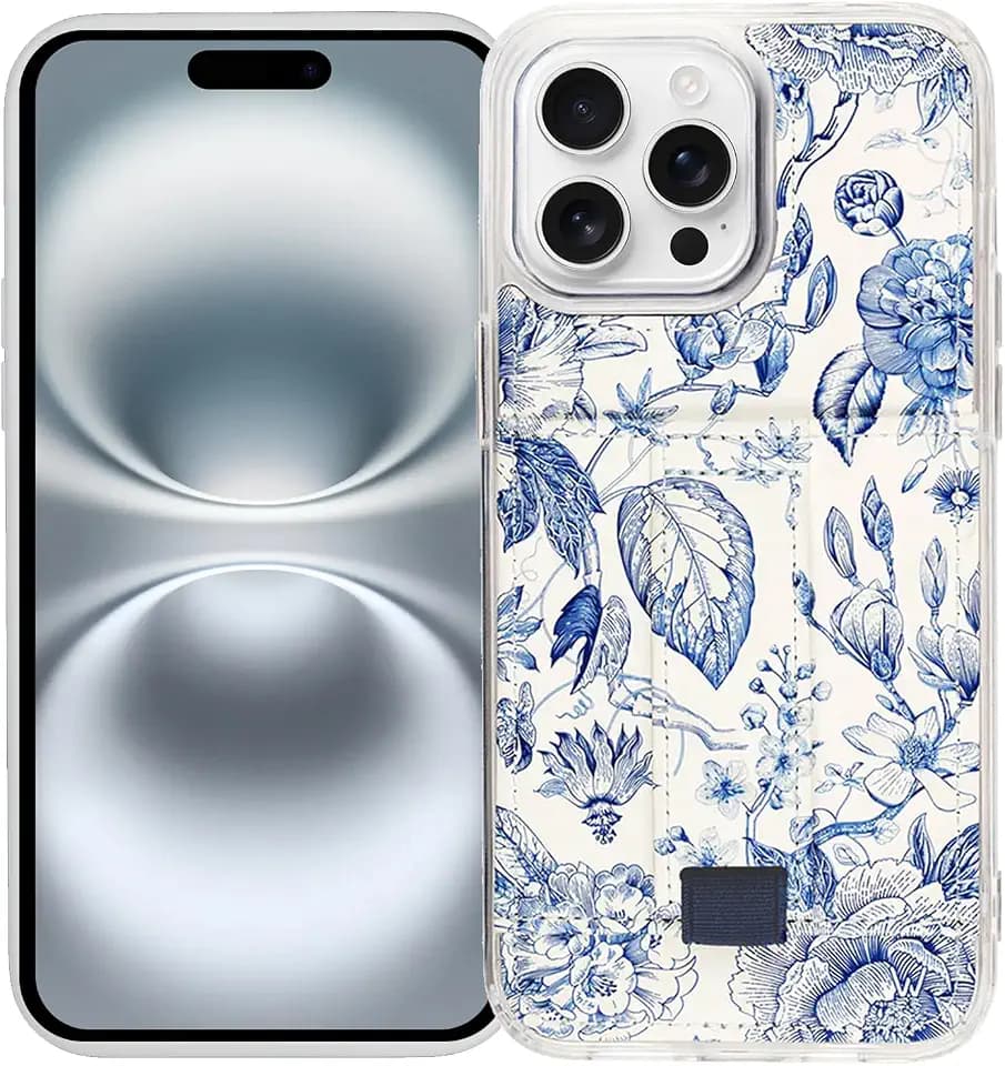 Walli Cases Wallet Phone Case for iPhone 16 Pro Max, Card Holder Kickstand