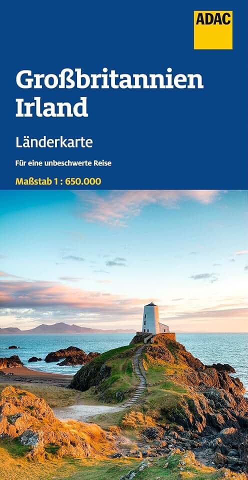 ADAC Länderkarte Großbritannien, Irland 1:650.000: Straßenkarte und Autokarte