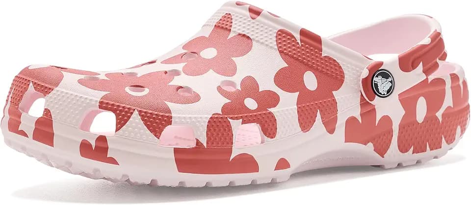Crocs Unisex Classic Pop Petals ClogHolzschuh