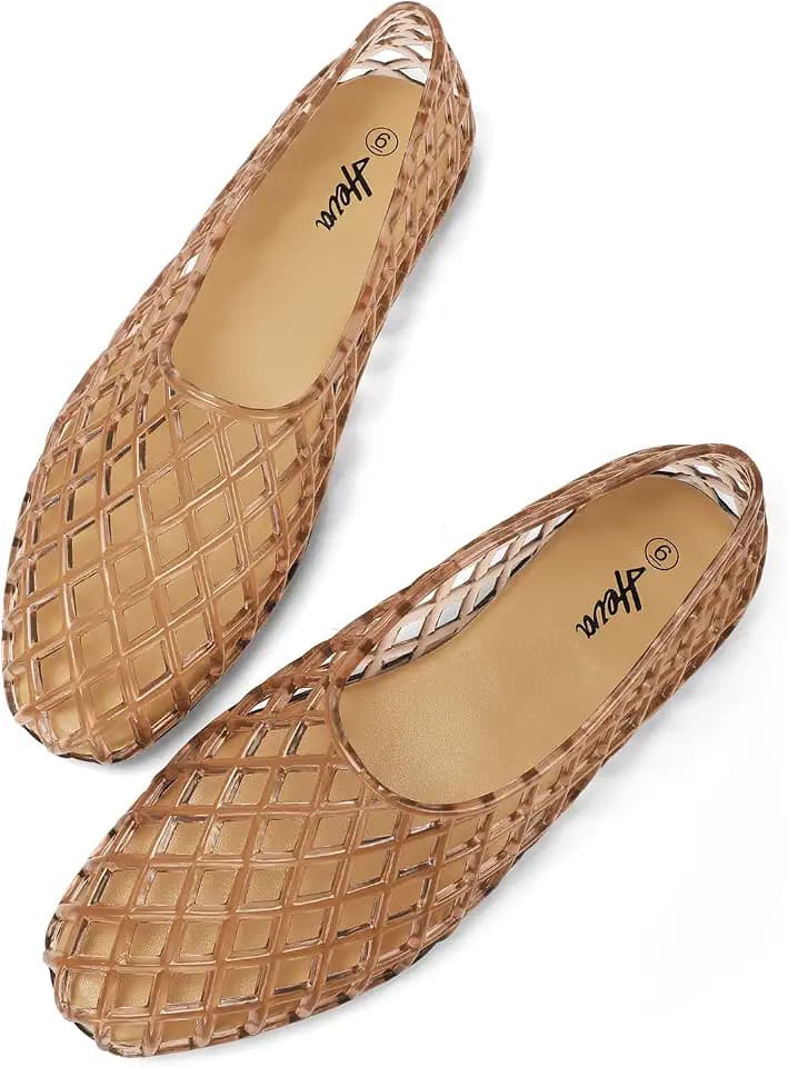 HEVA Women's Jelly Mesh Flats