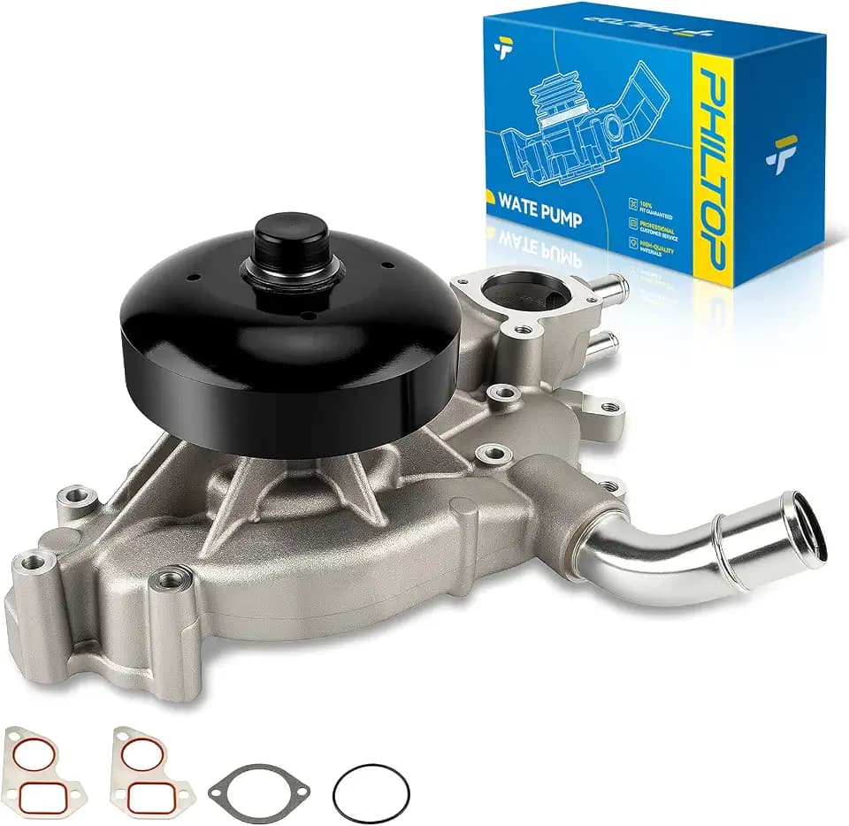 PHILTOP AW5104 Engine Water Pump for 1999-2006 Silverado 1500 5.3L/4.8L V8