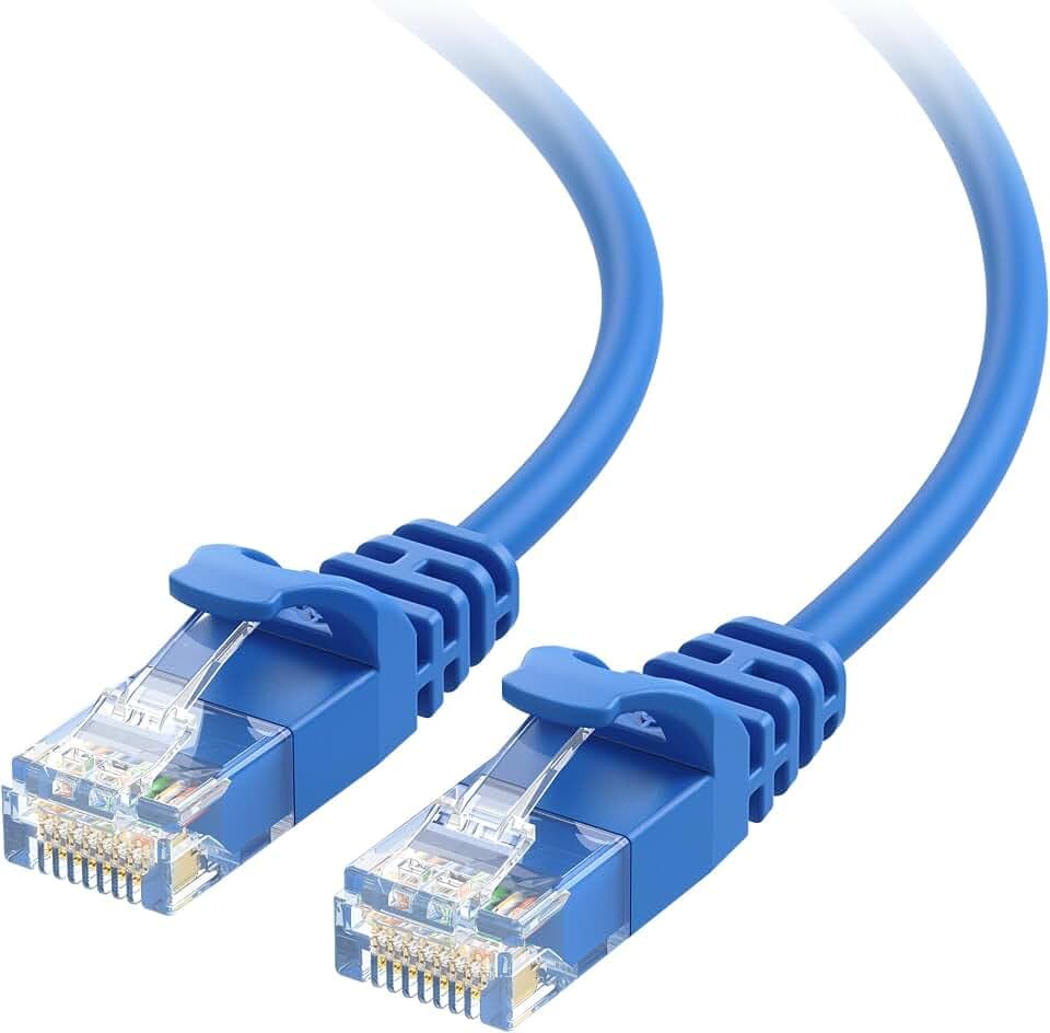 Cable Matters 10Gbps Snagless Thin Cat 6 Ethernet Cable, 30ft, Blue