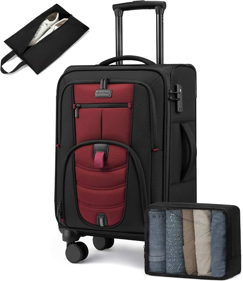 Carry On Luggage 22x14x9 Airline Approved with TSA Lock for Business Trip