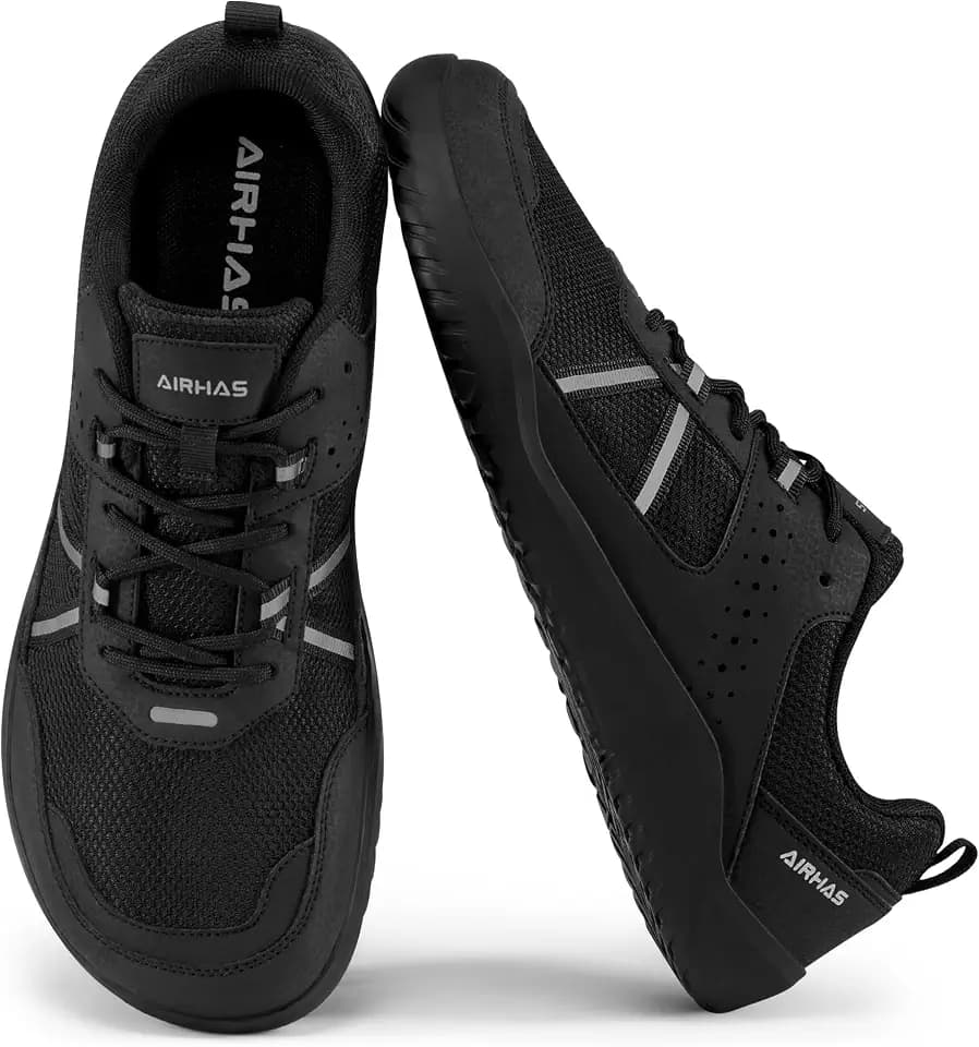 AIRHAS Men's Barefoot Shoes Zero Drop Breathable Gym Shoes for Men Minimalist Shoess