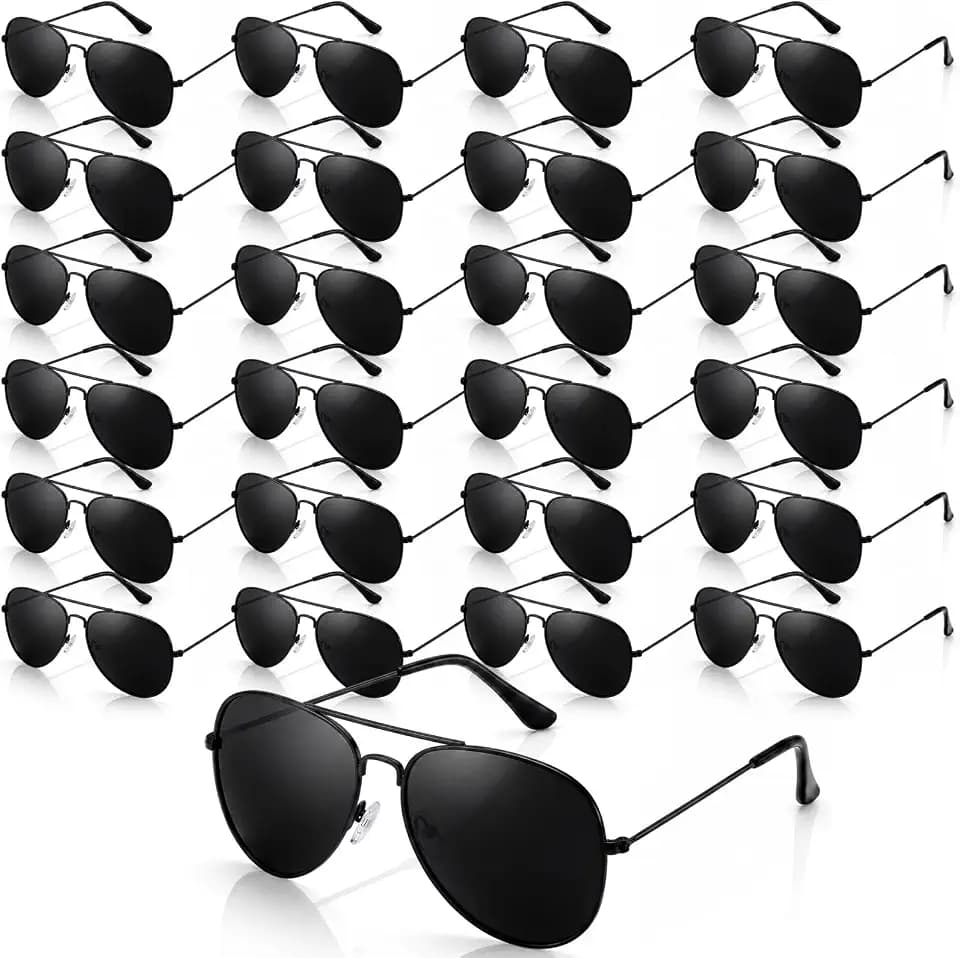 Mepase 25 Pack Aviator Sunglasses Polarized UV Protection