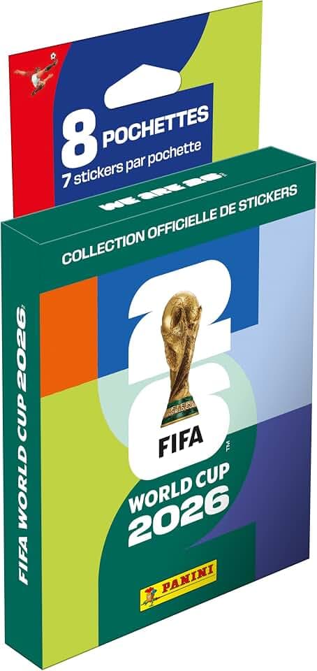 Panini FIFA Weltmeisterschaft 2026 Sticker – Blisterverpackung mit 8 Hüllen