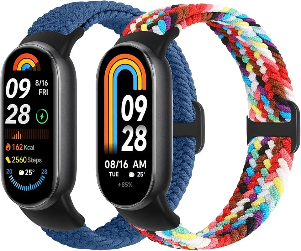 TumpCez Braided Bands Compatible with Xiaomi Smart Band 10 9 8 Straps for Women Men