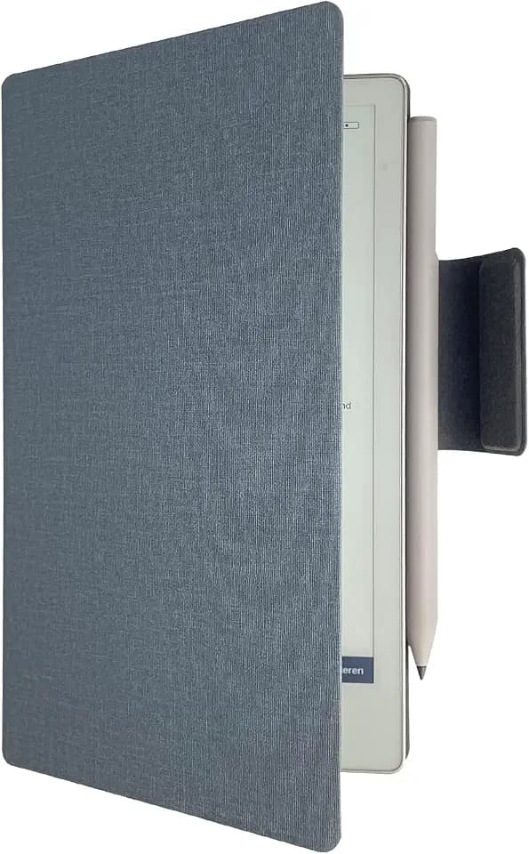 Case for reMarkable Paper Pro Move 7.3" 2025 released, Slim Lightweight Leather Book Folio Cover with Built-in Pen Holder (Blue)