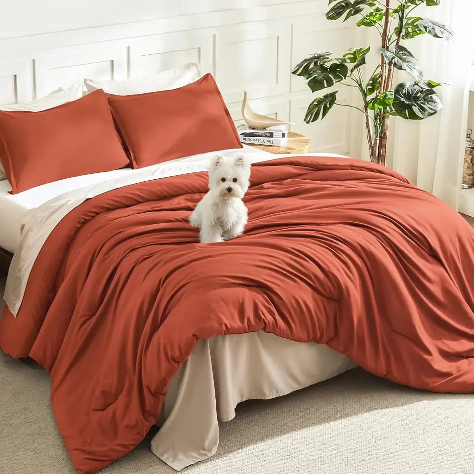 Litanika Oversized King Comforter Set, 3 Pcs Lightweight Bedding