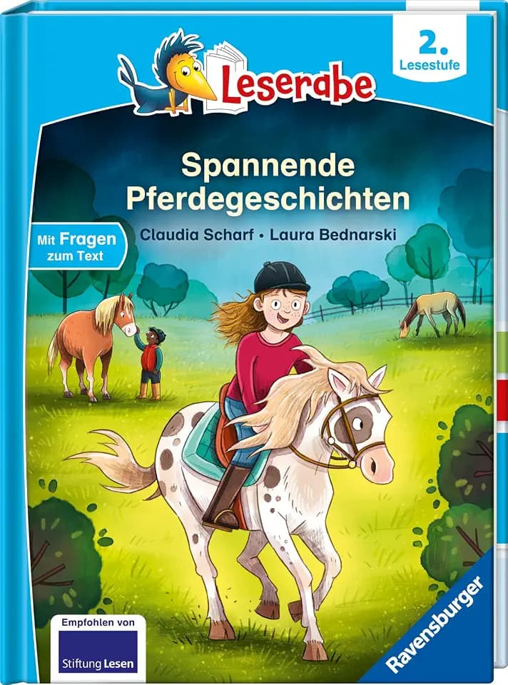 Spannende Pferdegeschichten - Lesen lernen mit dem Leseraben - Erstlesebuch - Kinderbuch ab 7 Jahren - Lesen üben 2. Klasse Mädchen und Jungen (Leserabe 2. Klasse) (2. Lesestufe)