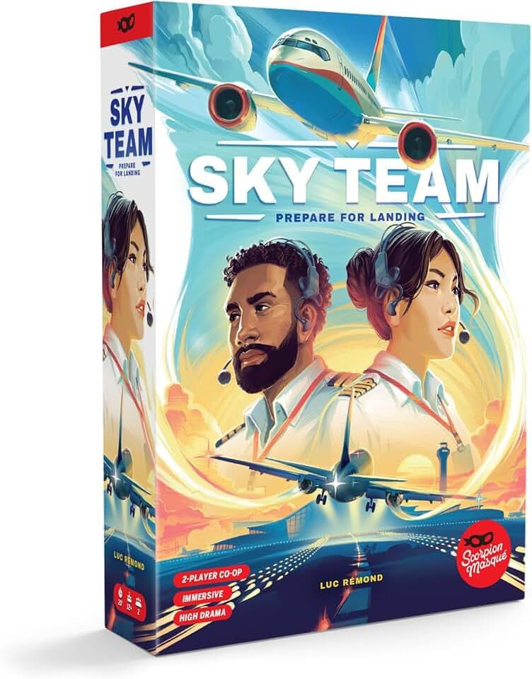 Scorpion Masqué Sky Team, kooperatives Würfelspiel, ab 14 Jahren, für 2 Spieler, 20 Minuten