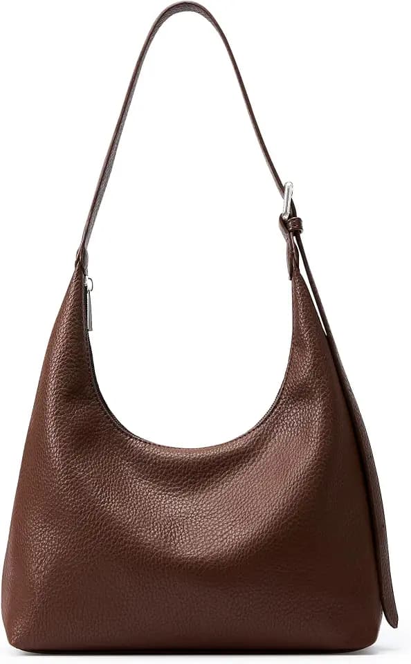 KALIDI Crescent Tote Bag, Women Underarm Hobo Everyday Zipper Handbag Work