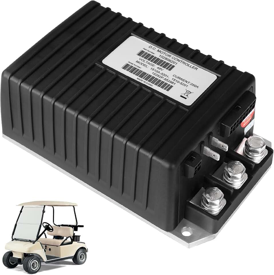 Panglong Club Car DC Motor Controller 1510A-5201 1510A-5251 Black, Fit 2001-UP Club Car DS and 2004-2009 Precedent Electric Golf Cart, 48V 250A DC Motor Controller OEM# 102806201, 101956501