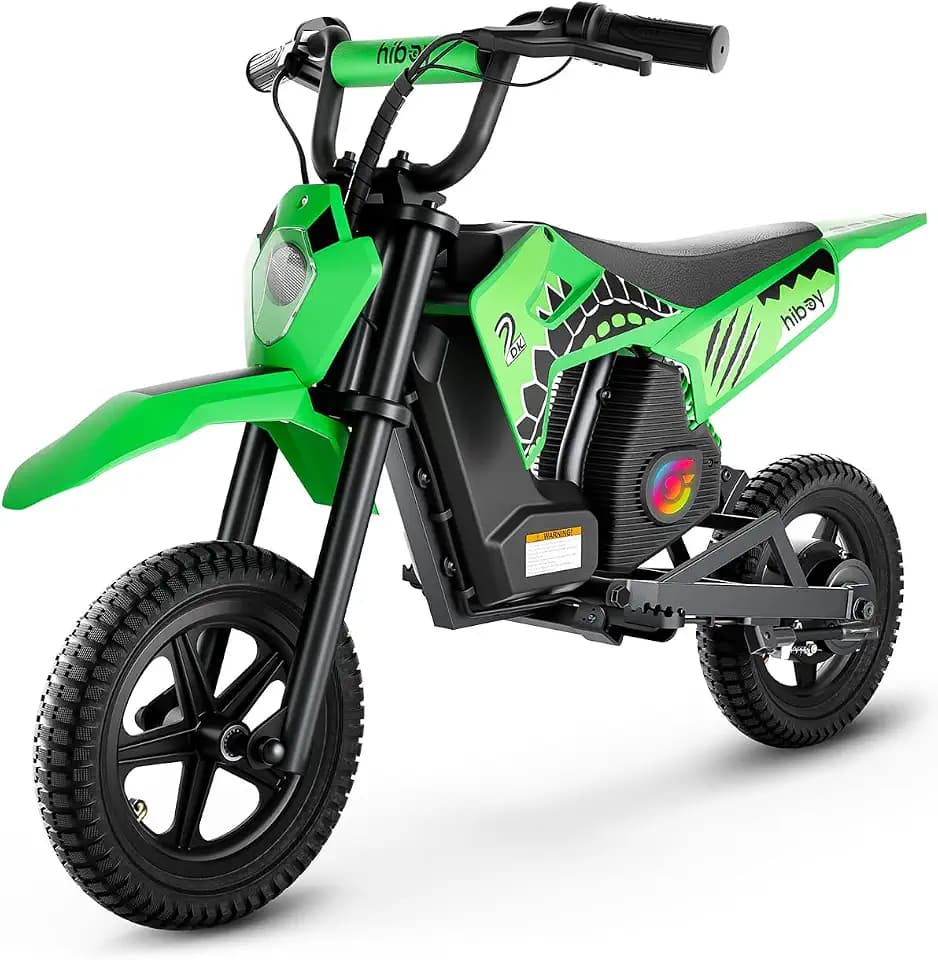 Hiboy DK2 Electric Dirt Bike for Kids Age 3-7, 3-Speed Toy Motorcycle