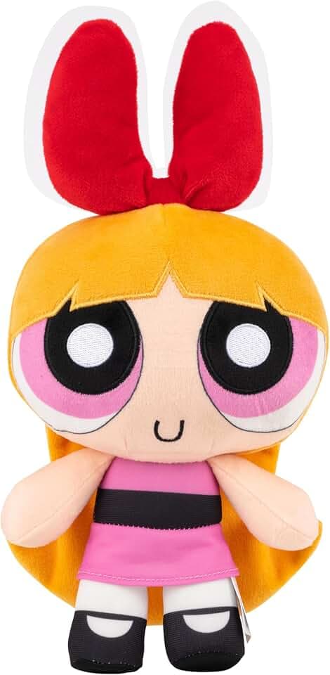 Jazwares Warner Bros. Discovery The Powerpuff Girls 8-Inch Blossom Plush - Super-Soft and Huggable Plush Toy - Official Licensed Plush - for All Ages