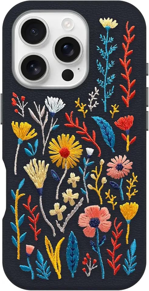 OtterBox iPhone 16 Pro Symmetry Series Cactus Leather Embroidery