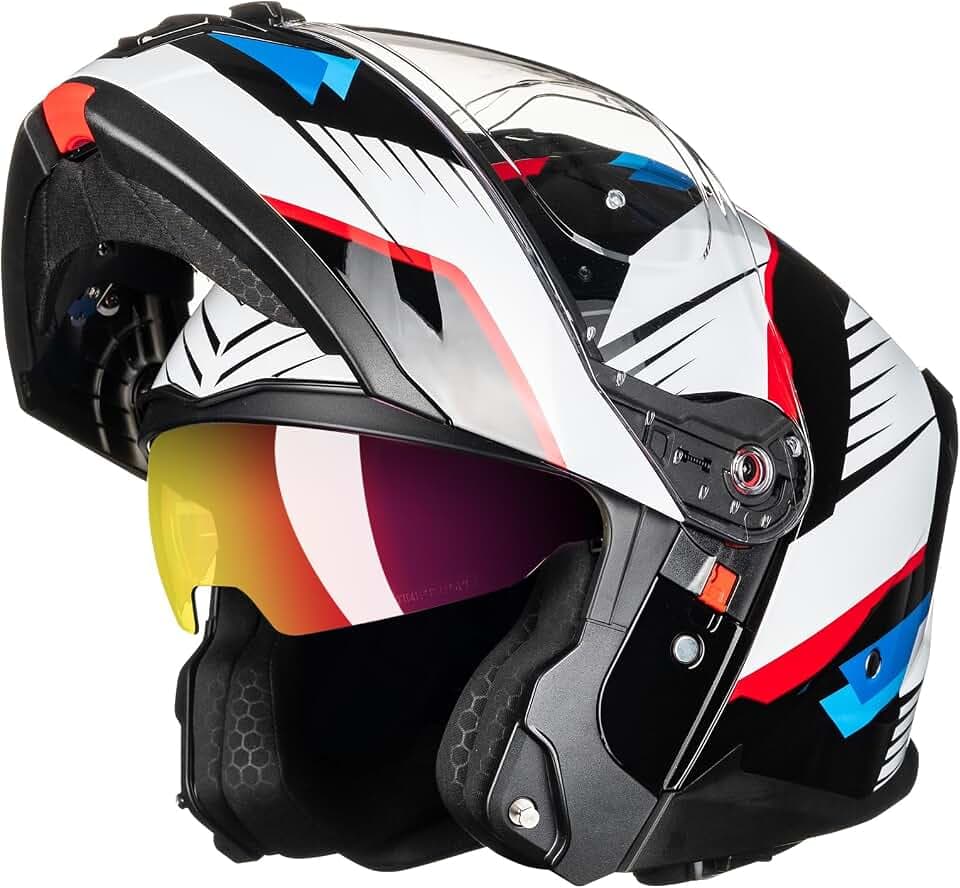 ILM Motorcycle Helmet Modular Full Face for Men Women DOT ECE Model B-711