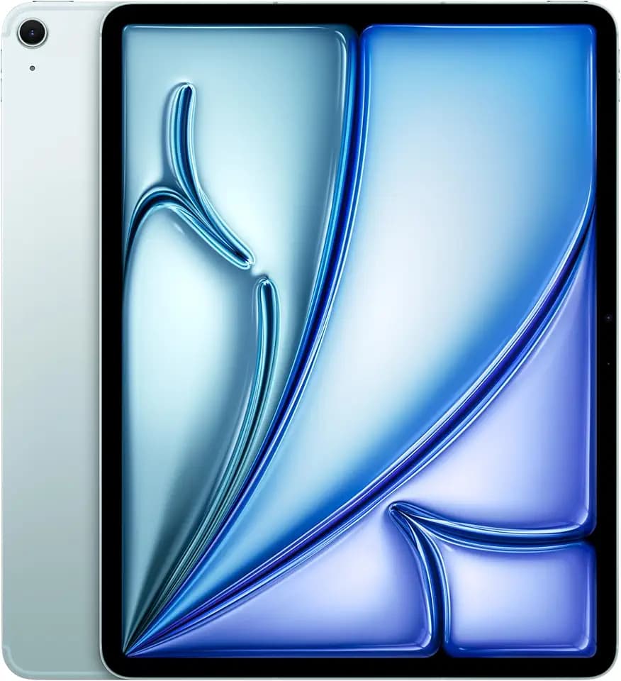 Apple iPad Air 13" mit M3 Chip: Apple Intelligence, Liquid Retina Display, 1 TB, 12 MP Frontkamera/Rückkamera, WLAN 6E + 5G Mobilfunk, Touch ID, Batterie für den ganzen Tag – Blau