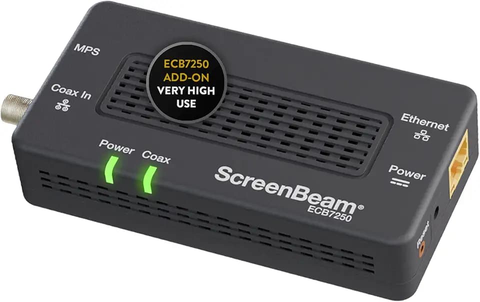 ScreenBeam ECB7250S02 Network Adapter Add-On Only Bonded MoCA 2.5 - Fastest