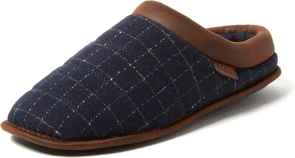 Dearfoams mens Breathable Memory Foam Asher Clog House Shoe