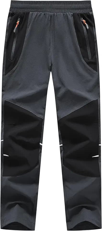 Wanderhose Kinder Sommer Wasserdicht Outdoorhose Jungen Arbeitshose Mädchen Trekkinghose mit Gummibund