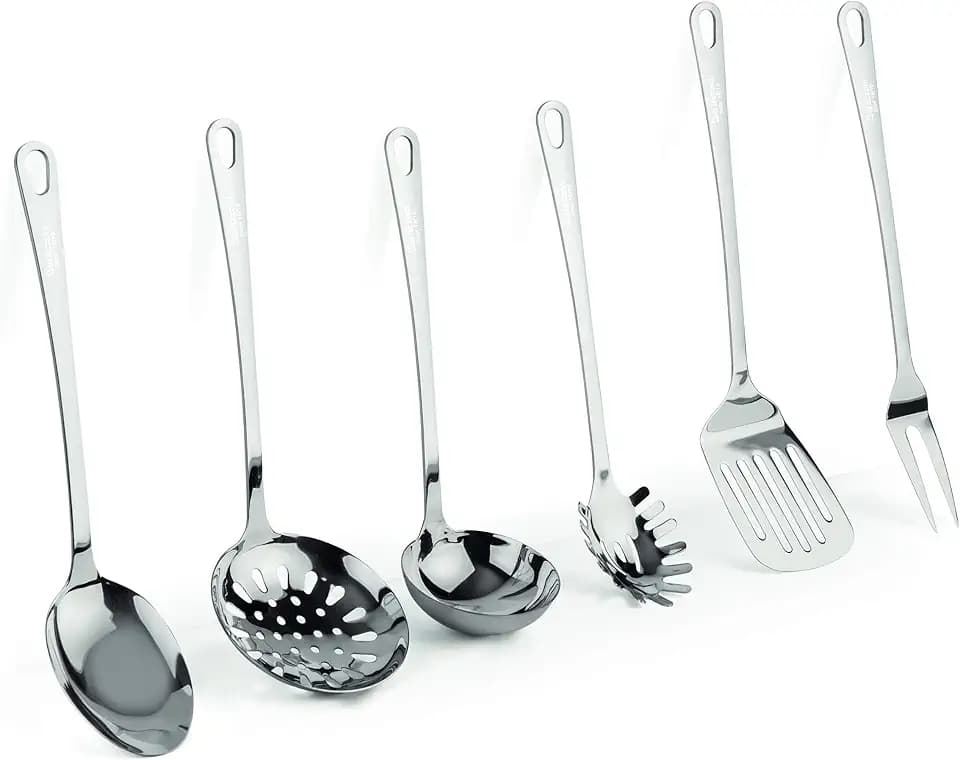 Barazzoni, Kochlöffel-Set, 6-teilig, Edelstahl 18/10