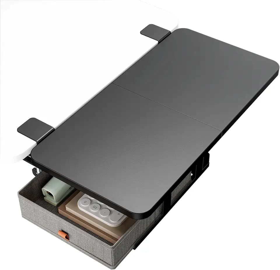 PEGZONE Ergonomische Schreibtisch Erweiterung, 600 * 300MM, Schwarz