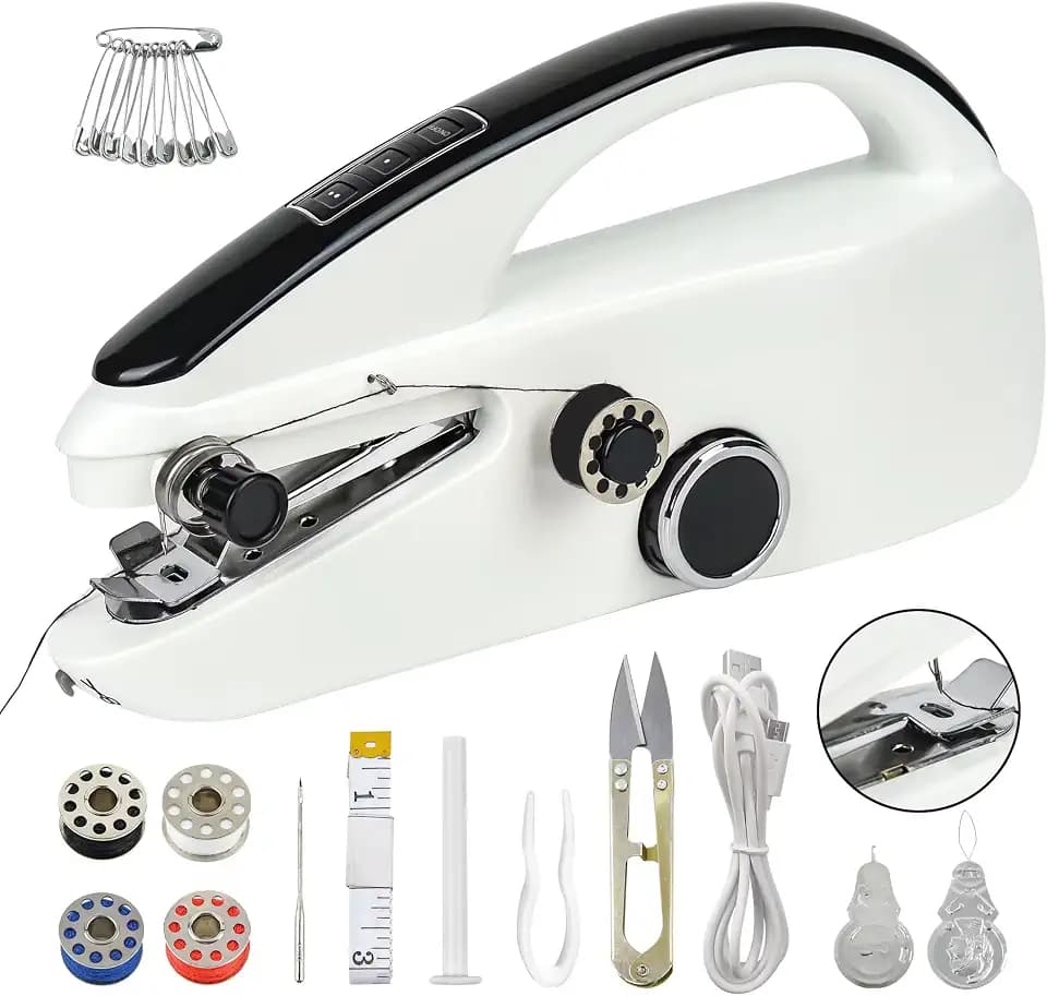 Handheld Sewing Machine for Beginners, Easy to Operate and Fast Stitch Suitable for Clothes,Fabrics and Quick Home Repairs for Mom Birthday Valentine's Day Christmas Gift