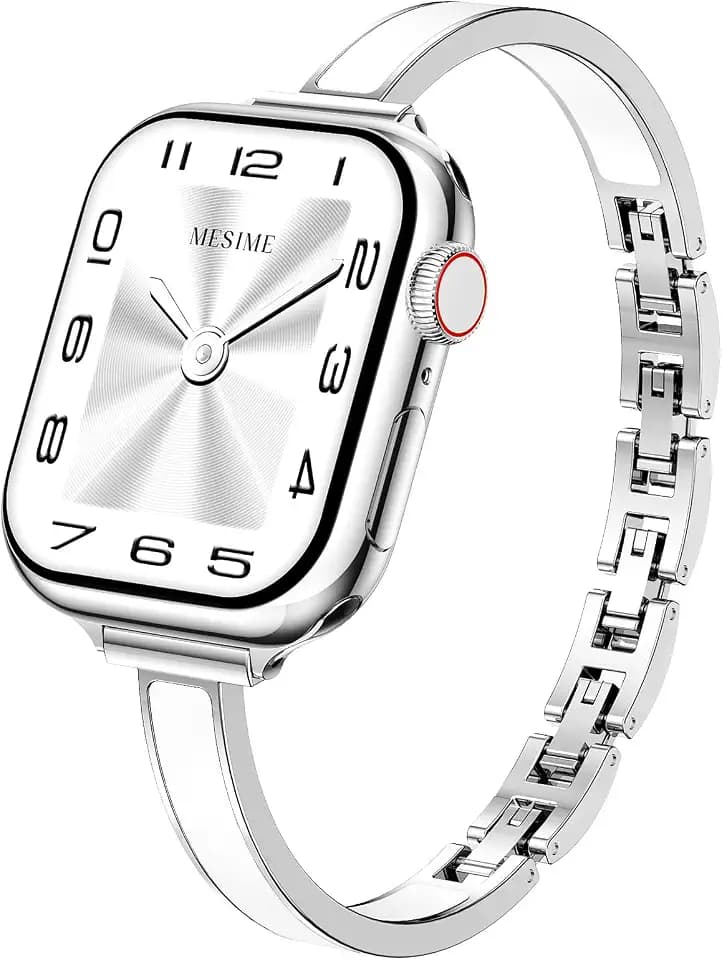 Mesime Slim Dressy Bands Compatible with Apple Watch Band for Women Men
