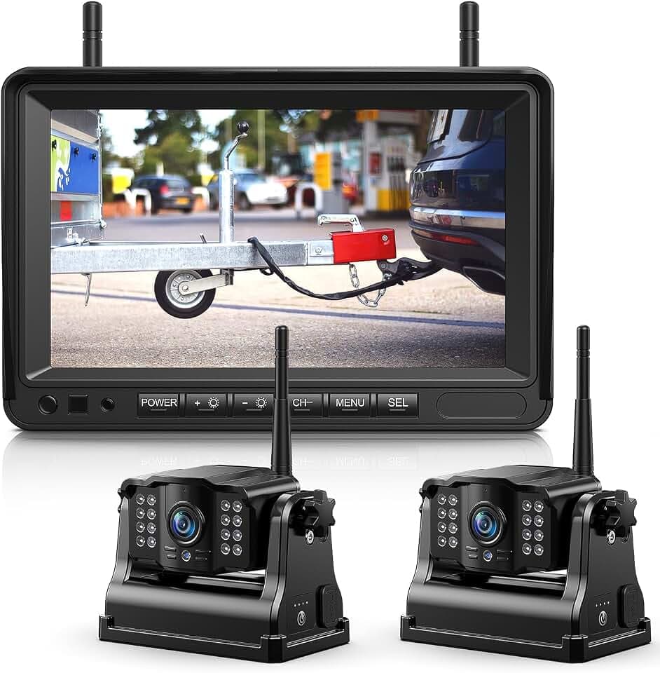 eRapta 2 Magnetisch Rückfahrkamera Kabellos mit 7" 1080P Monitor