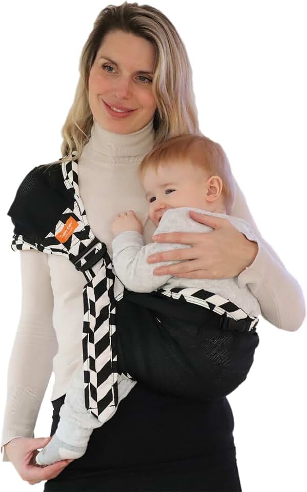 Hüfttrage Baby – Ergonomische seitliche Babytrage ab 6 Monate, praktische Tragehilfe für Kleinkind bis 15 kg, schnell angelegt für kurze Einsätze im Alltag