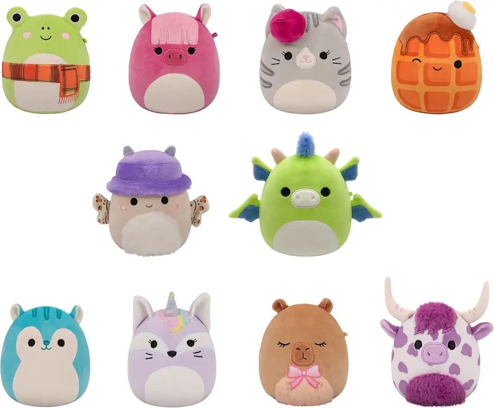 Squishmallows Original 5in 10-Pack – Official Jazwares Plush (Little) (Amazon Exclusive)
