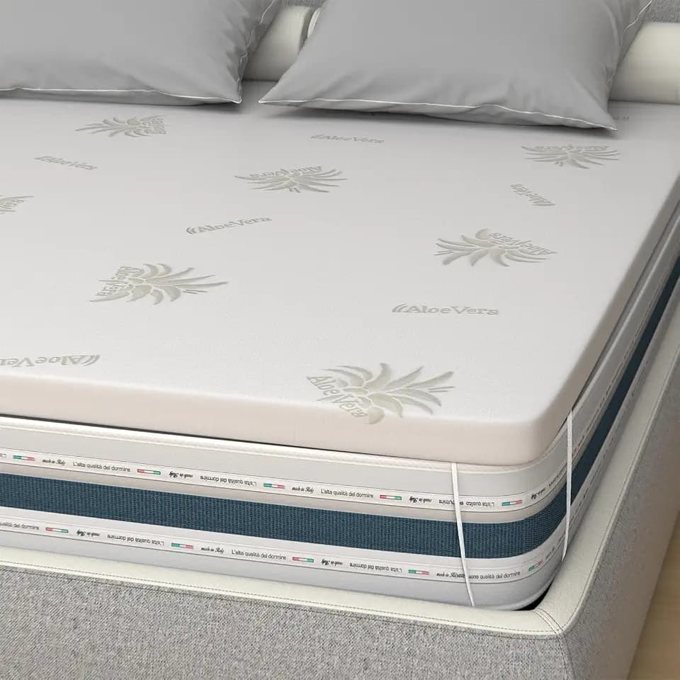 Topper Waterfoam - 80x190 cm 3 cm Hoch, Abnehmbar AloeVera