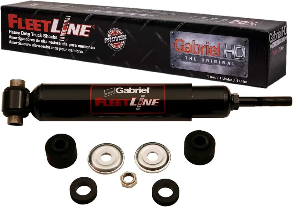 Gabriel 83120 FleetLine HD Truck Rear Shocks Fits Freightliner B2, FL50, FL70. FL80, MT45, MT55; Oshkosh Motor; Sterling Acterra, 5500, 6500, 7500 8500; UPS Truck; OEM# 16-15394-000