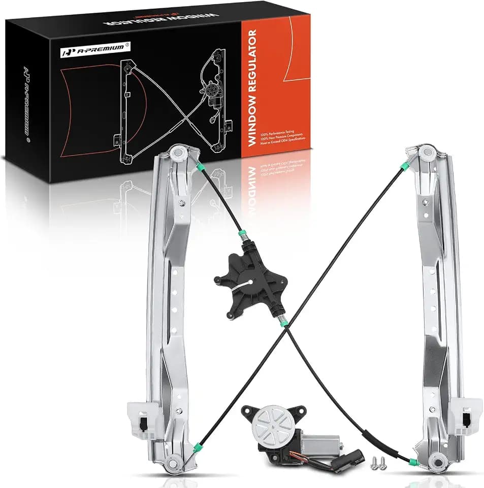 A-Premium Front Driver Side Power Window Regulator and Motor Assembly