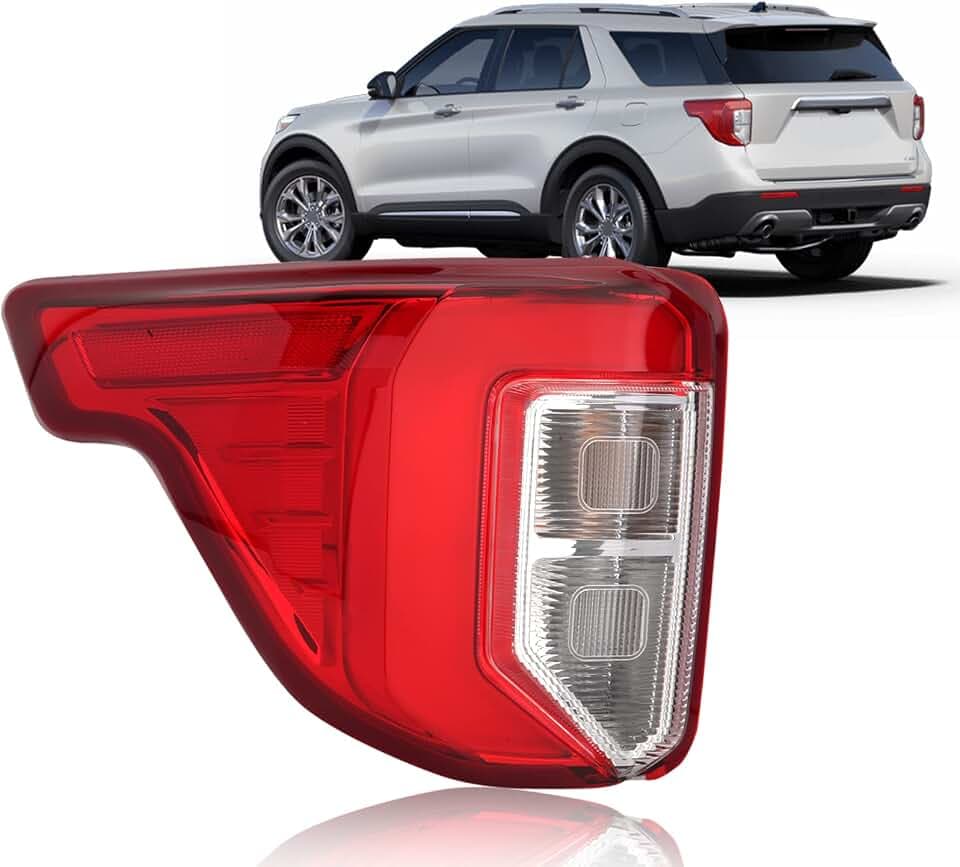 Tail Light Rear Brake Lamp For Ford Explorer 2020 2021 2022 2023 Replaces LB5Z13405F FO2800275 (Left Driver Side)
