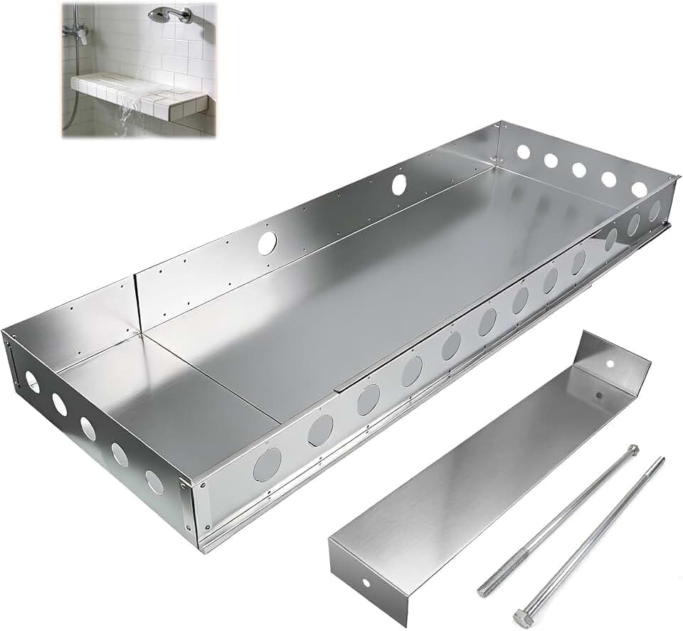 3”x14.5”x34.5”-62” Floating Shower Bench, Adjustable Wall-Mounted Better Bench Shower Seat, Rust-Proof Aluminum Frame for Elderly & Injury Recovery, Easy Install Tile Shower Seat