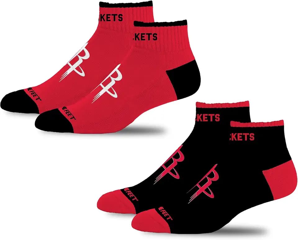 For Bare Feet NBA Unisex Front and Center 2 Pack Team Colors