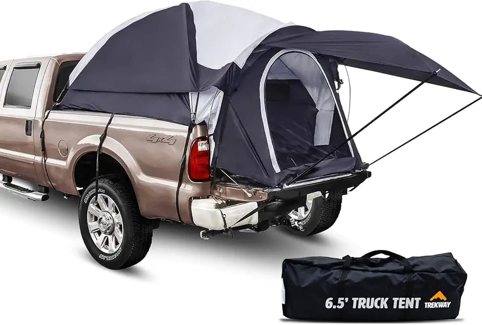 Offroading Gear 6.5ft Truck Bed Camping Tent w/Awning | Waterproof | Portable | Compatible with F150| Ram| Sierra| GMC| Nissan| Etc.