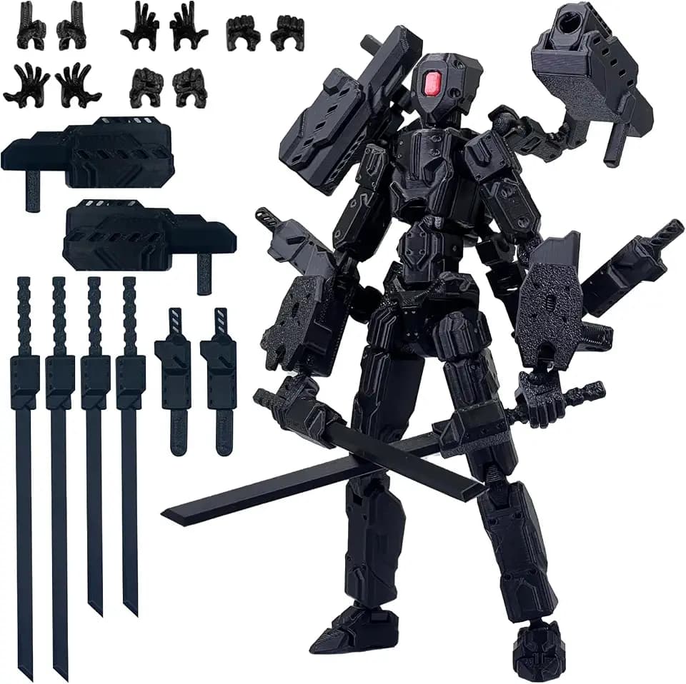 8 inch T Assembly Completed Action Figure, 3D Printed Multi-Articular 13