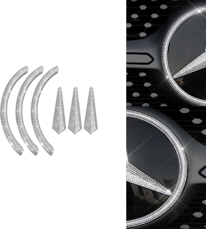 Car Front Emblem Sign Logo Bling Cover Decal for Mercedes Benz