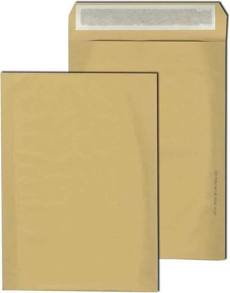 SUMO Papierpolstertaschen 195 x 265 mm haftklebend natron braun 90 g/m²